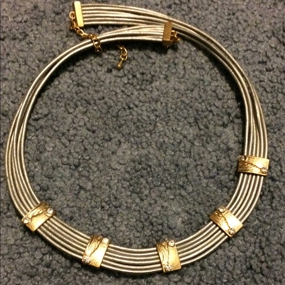 Jazzy costume necklace